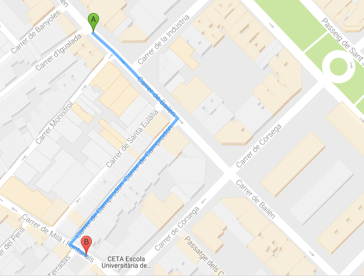 Mapa localización párquing